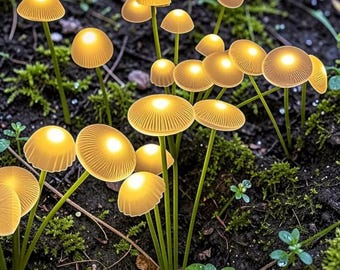 Solar Mushroom Garden Lights, Dual Mode LED Jellyfish Solar Lights, Waterproof Outdoor Yard Pathway Patio Decor, Garden Ambiance Lighting