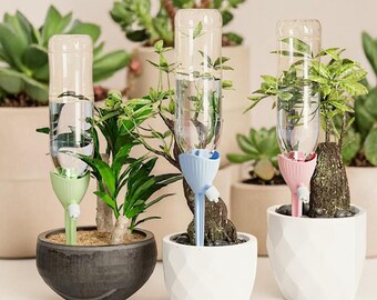 Automatic Drip Irrigation System, Self Watering Plant Drippers, Adjustable Garden Watering Device, Auto Plant Waterer for Flowers and Pots