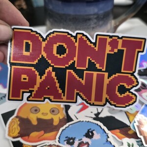 Don't Panic In Big Friendly Letters Sticker