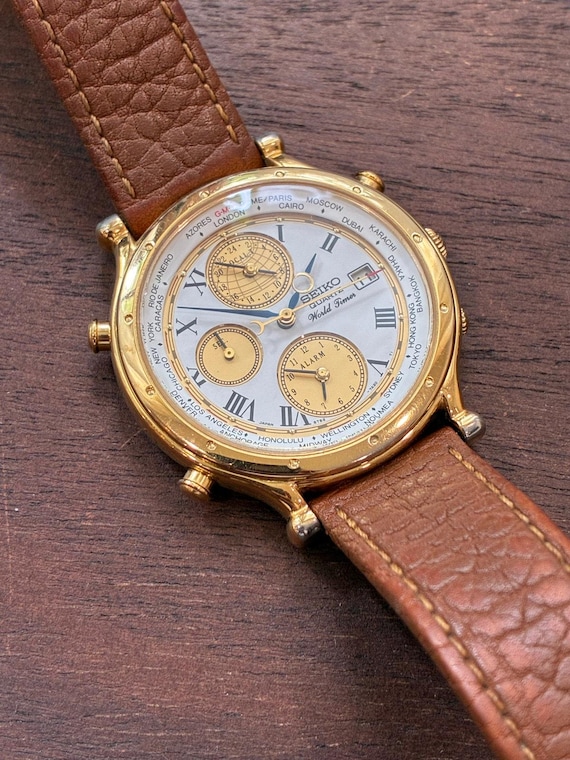 Seiko Age Of Discovery World Timer 5T52-7A19