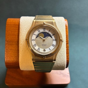 Rare Vintage Seiko Moonphase 1984 7434-6010 - Etsy