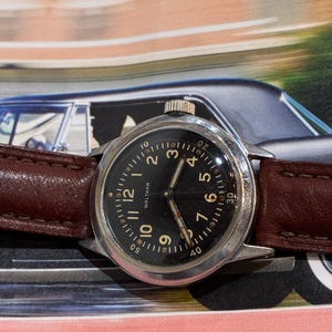 Vintage Military Issue WW2 Waltham Ordinance USA Watch image 9