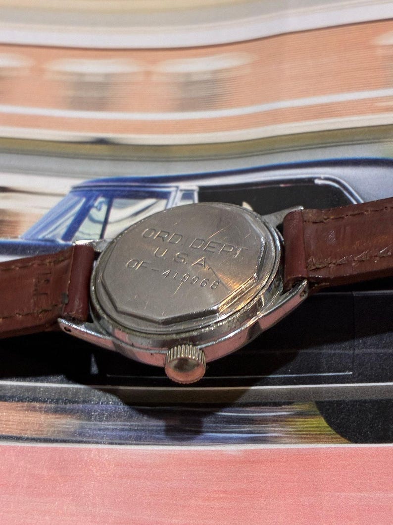 Vintage Military Issue WW2 Waltham Ordinance USA Watch image 7