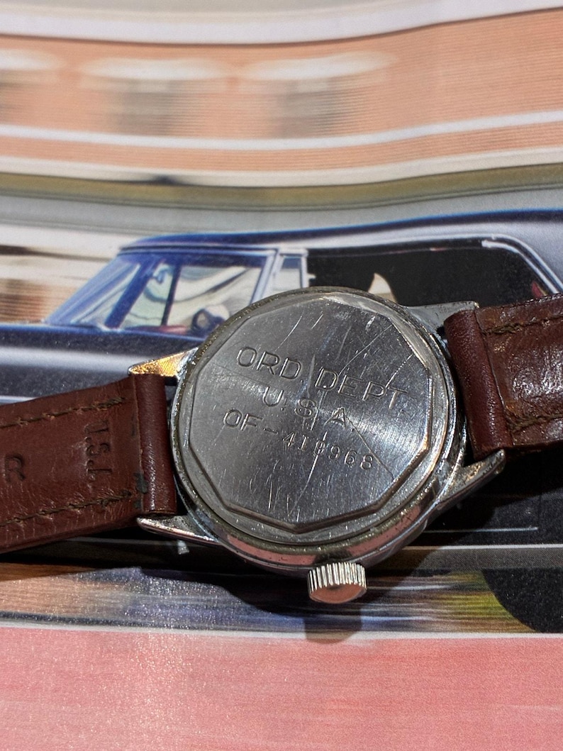 Vintage Military Issue WW2 Waltham Ordinance USA Watch image 6