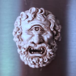 Hand-Painted Cyclops Magnet, 3D Printed Greek Mythology Decor, Odyssey Monster Art