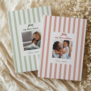 My Dear Daughter Grief Journal Custom Name Notebook, Letters to My Daughter Remembrance Memorial Keepsake Gift Memory Book Grieving Mom