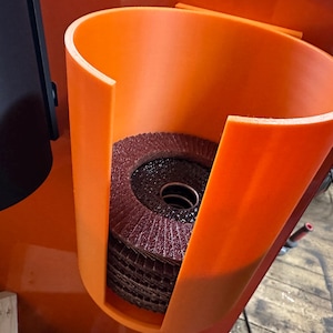 4.5 inch grinding disk organizers.