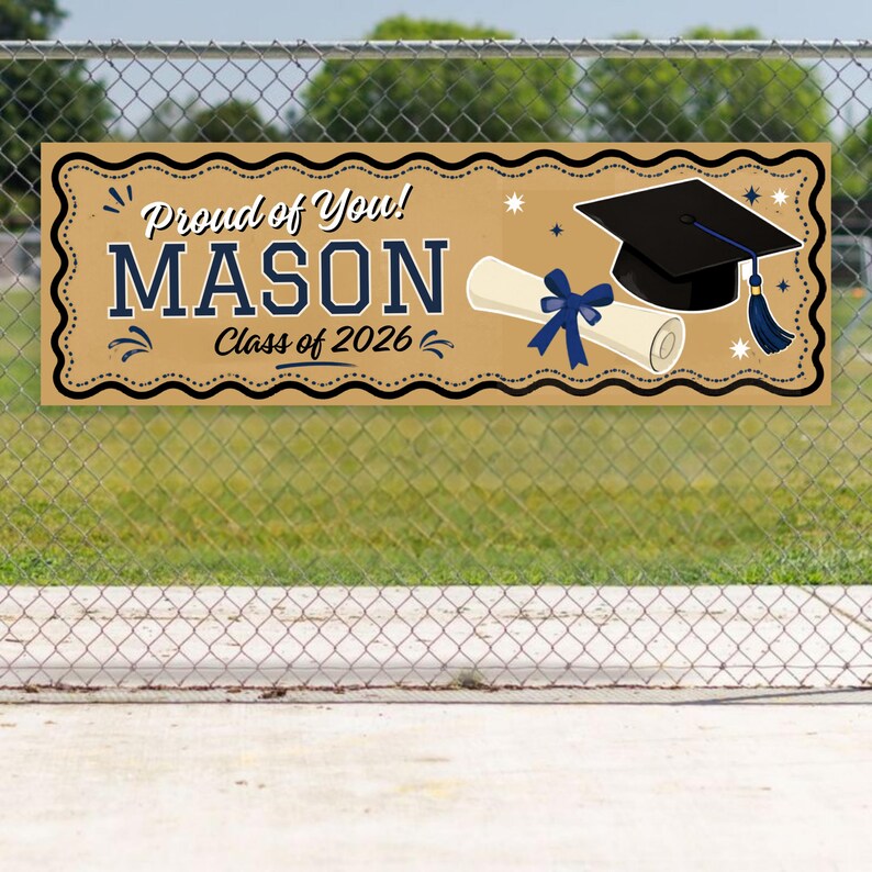 Graduation Banner Template Bundle, Graduation Party Banner, Set of 10 ...