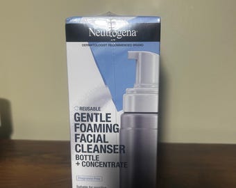 Neutrogena Reusable Gentle Foaming Facial Cleanser Bottle + Concentrate KIT (Pack of 3)