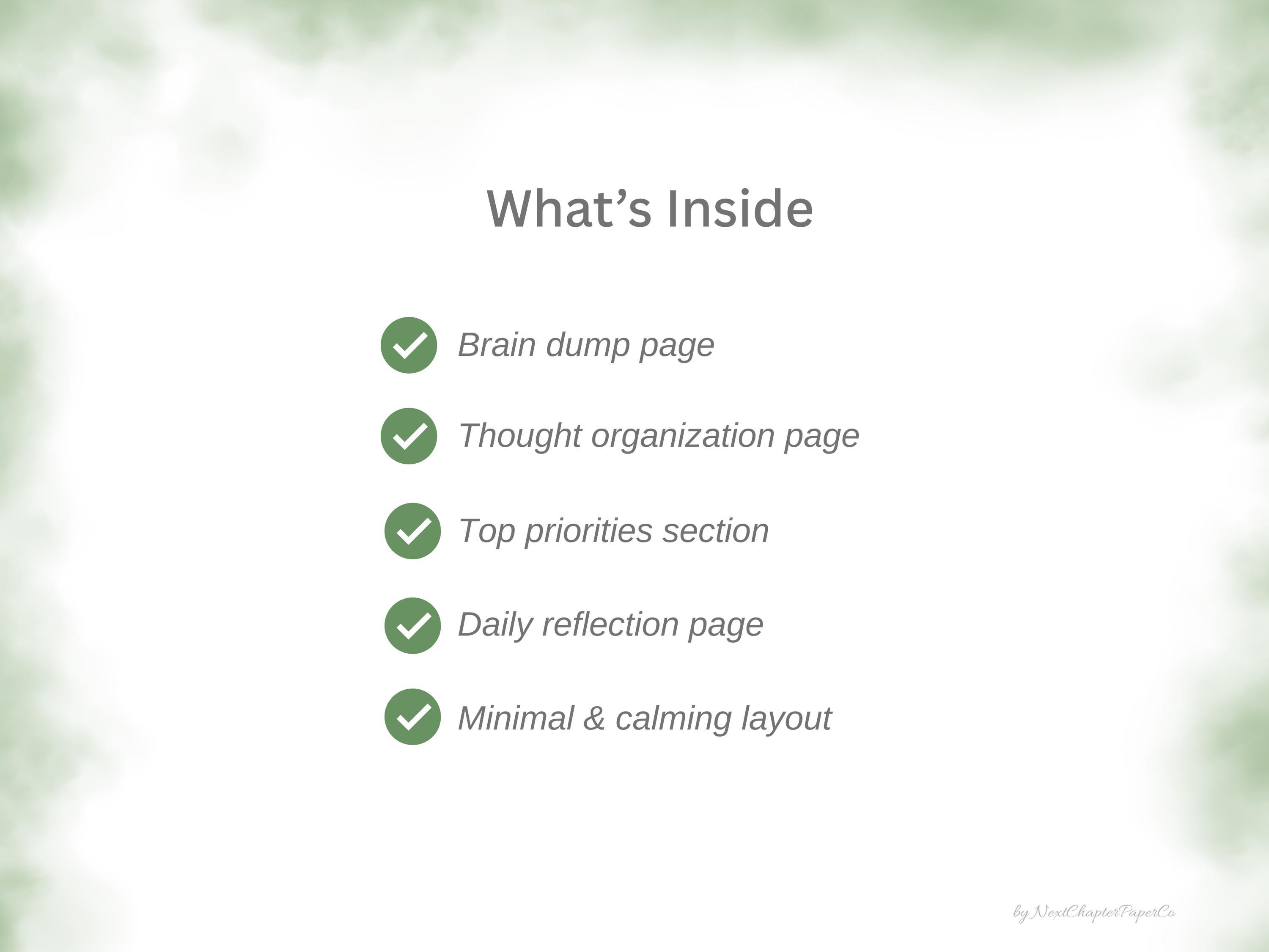 Brain Dump Printable PDF | Mental Clarity Worksheet | Overthinking ...