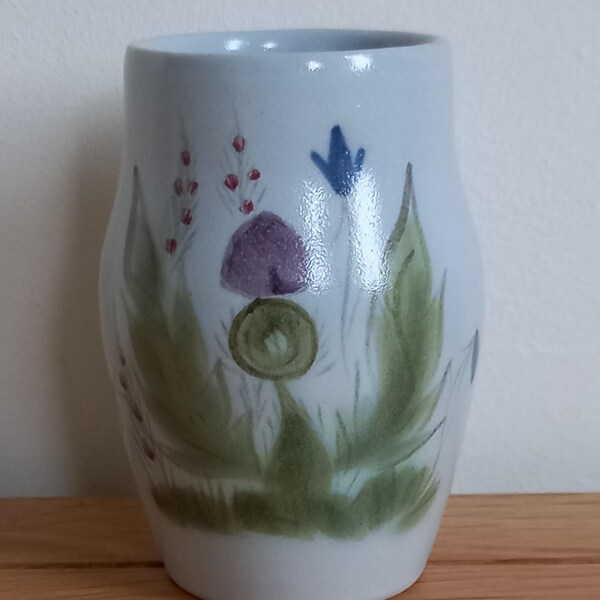 vintage Scottish pottery, thistle vase, Portobello Edinburgh, buchan pottery, gift under 20