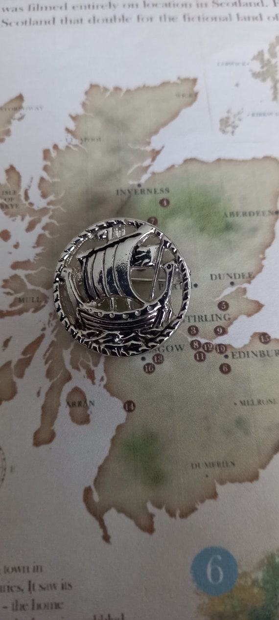 Scottish vintage brooch, viking brooch, celtic sha