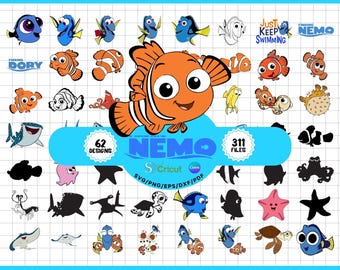 Lot de cliparts Le monde de Nemo : 60 dessins océaniques mignons pour les enfants