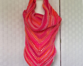 Sunset Hooded scarf m/lg
