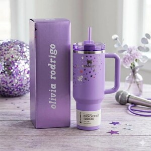 Stanley Quencher H2.0 40oz Tumbler Collection | Black Chroma, Olivia Rodrigo, LoveShackFancy & Halloween Cup Purple