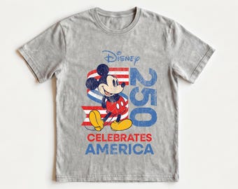 Disney Celebrates America Shirt, Mickey  USA Patriotic Retro Mickey Shirt, Fourth of July Vintage Style T-Shirt