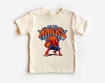Spider Man New York Basketball T-Shirt, Game day apparel,Knicks Game Day Youth Toddler baby sports gift, New York Basketball Champions 2026