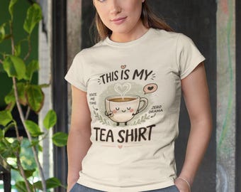 Tea Shirt Tea, Tea Shirt Yarn, Wet Tea Shirts, Cute Kawaii Tea Lover Tee, Cozy Aesthetic Shirt, Gift for Her, Funny Tea Graphic Tee