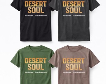 T-Shirt, Streetwear Desert Soul Graphic Tee, Vintage Desert Shirt, Urban Fashion Tee,for Men Oversized Shirt, Trendy Graphic Tee