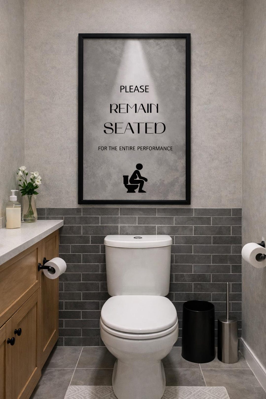 Funny Bathroom Sign – Toilet Humour Wall Art (digital Download) - Etsy