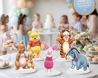 Winnie de Pooh-tafeldecoratie, set 5, babyshower, decoratie eerste verjaardag, tafeldecoratie, feestartikelen