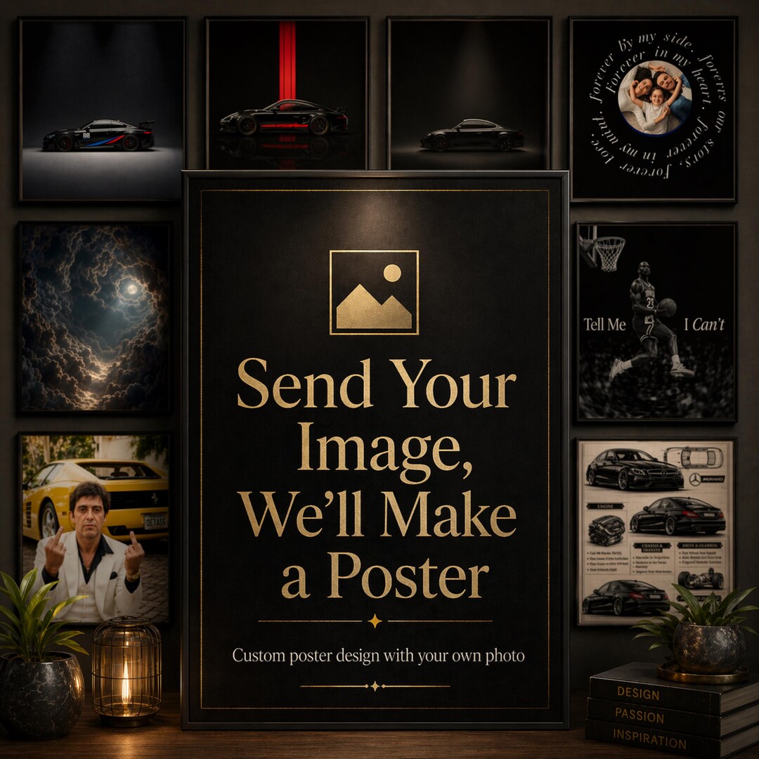 Custom Photo Posters Example Custom Poster From Photo or Idea, Personalized Wall Art Print, Custom ...