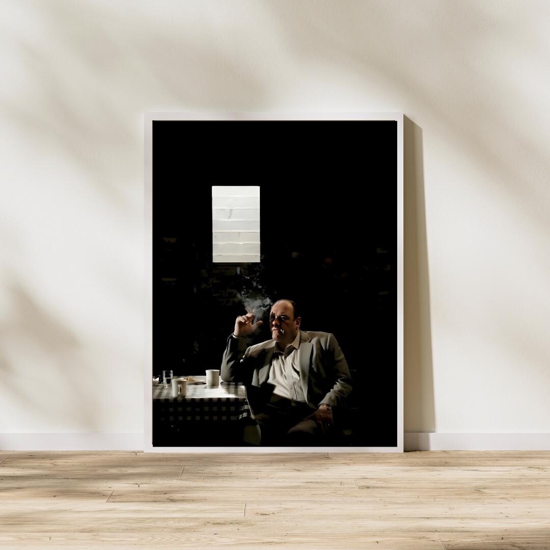 Tony Poster The Sopranos Poster, Tony Soprano Wall Art, James Gandolfini Print ...