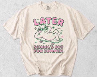 Last Day of School Shirt, School's Out For Summer Sloth Tee, Comfort Colors Teacher Summer Shirt, Funny End of Year Teacher Gift