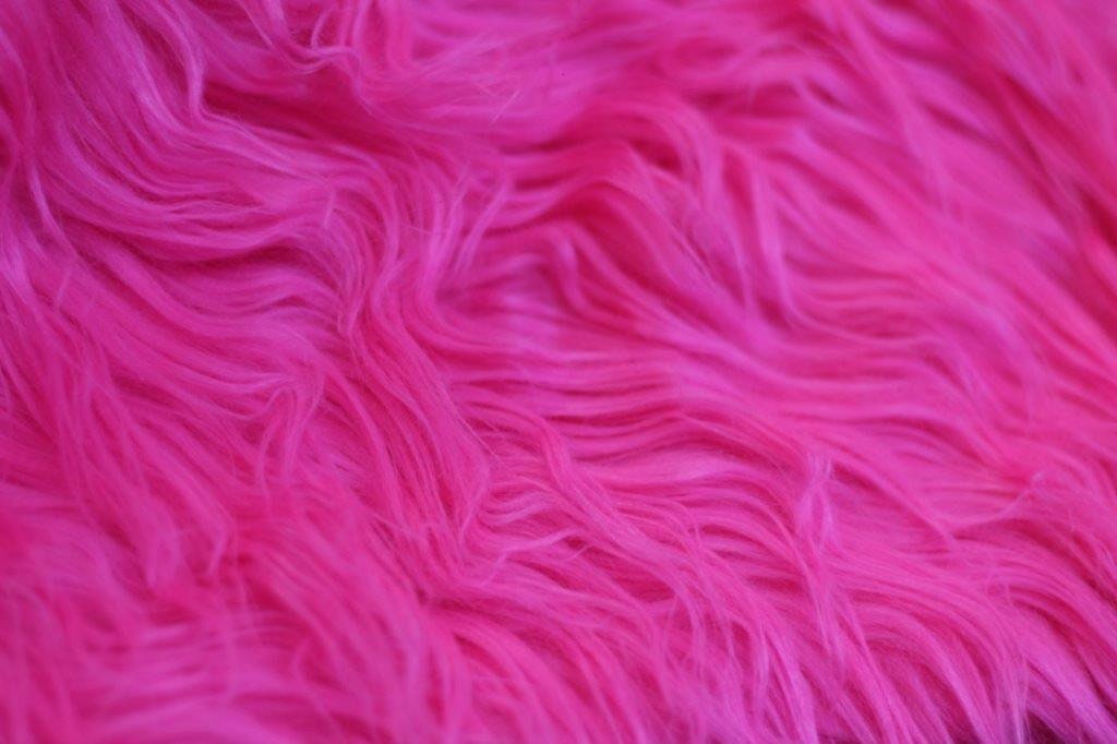 3 Yard Lot Hot Pink Faux Fur 25 Wide Etsy