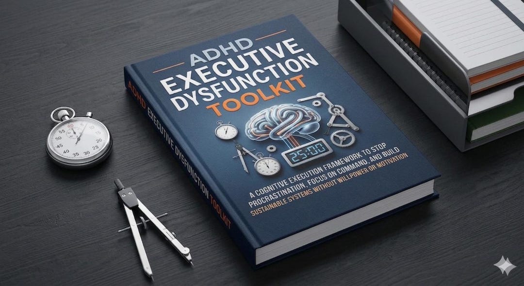 2026 ADHD Executive Dysfunction Toolkit Printable | Stop Feeling Stuck ...