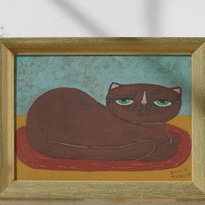 Buy 2, Get the 3rd FREE, 11 x 14, Art PRINTS, Wall Art, Cat Art Print, Folk Art Print,  Naive Art Prints, Artful Zeal