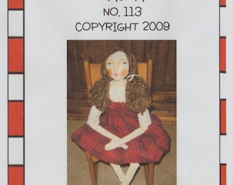 Large Doll PATTERN, Primitive Art