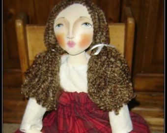 Doll PATTERN, Primitive Decor, Art Doll