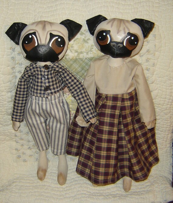 pug dog doll