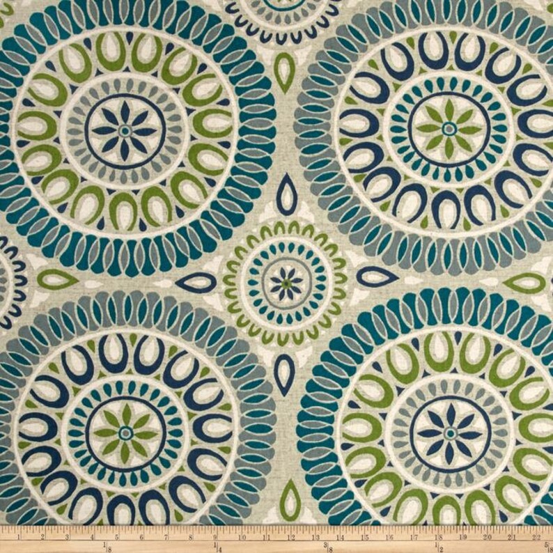 Green Teal Taupe and Ivory Mosaic Medallion Pillow Covers / Etsy