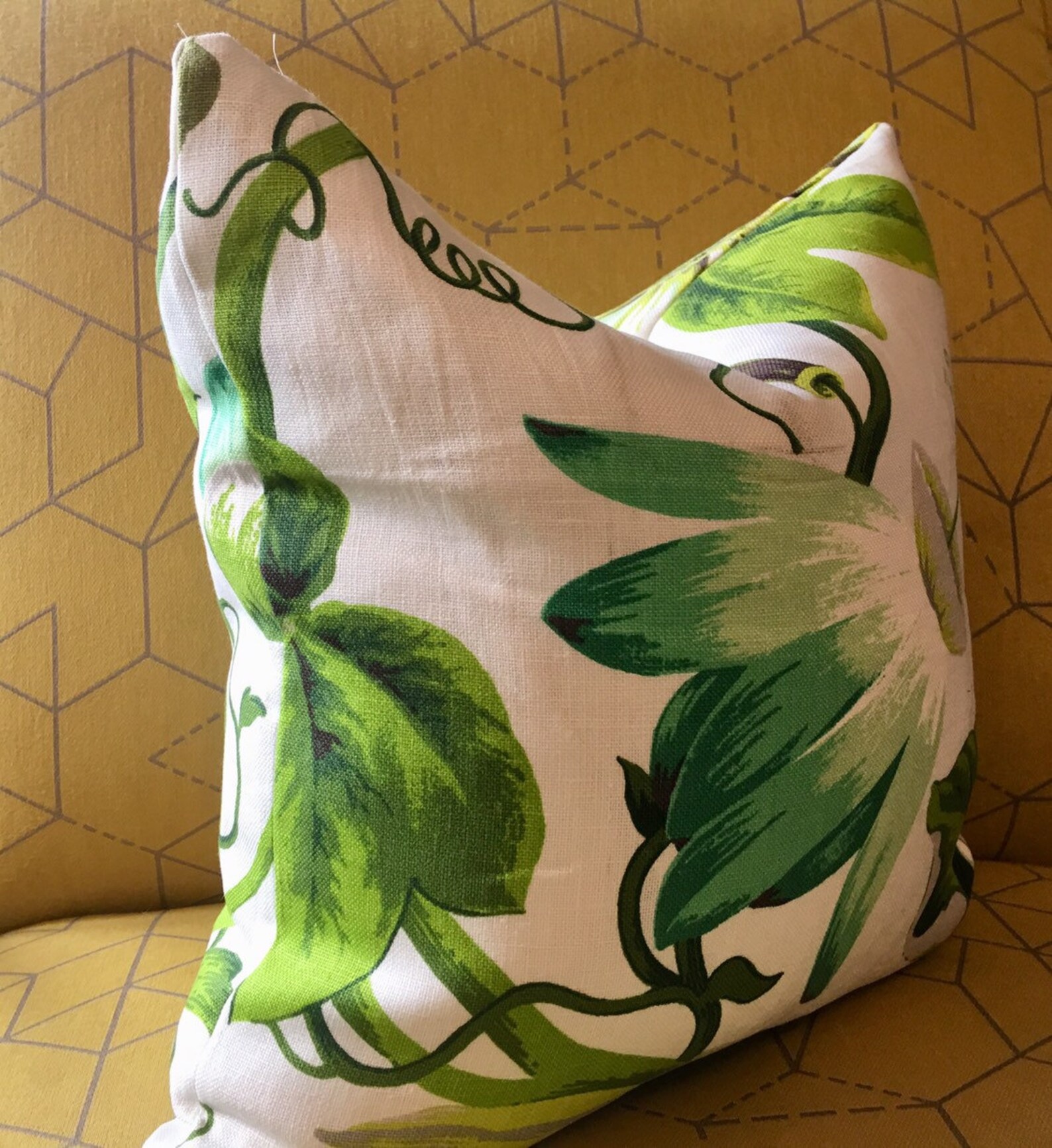 Modern Floral Pillow Covers / Green Turquoise Lavender Etsy