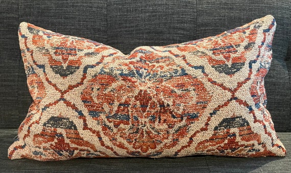 Red/Blue Chenille Pillow Red/Blue Chenille Pillow