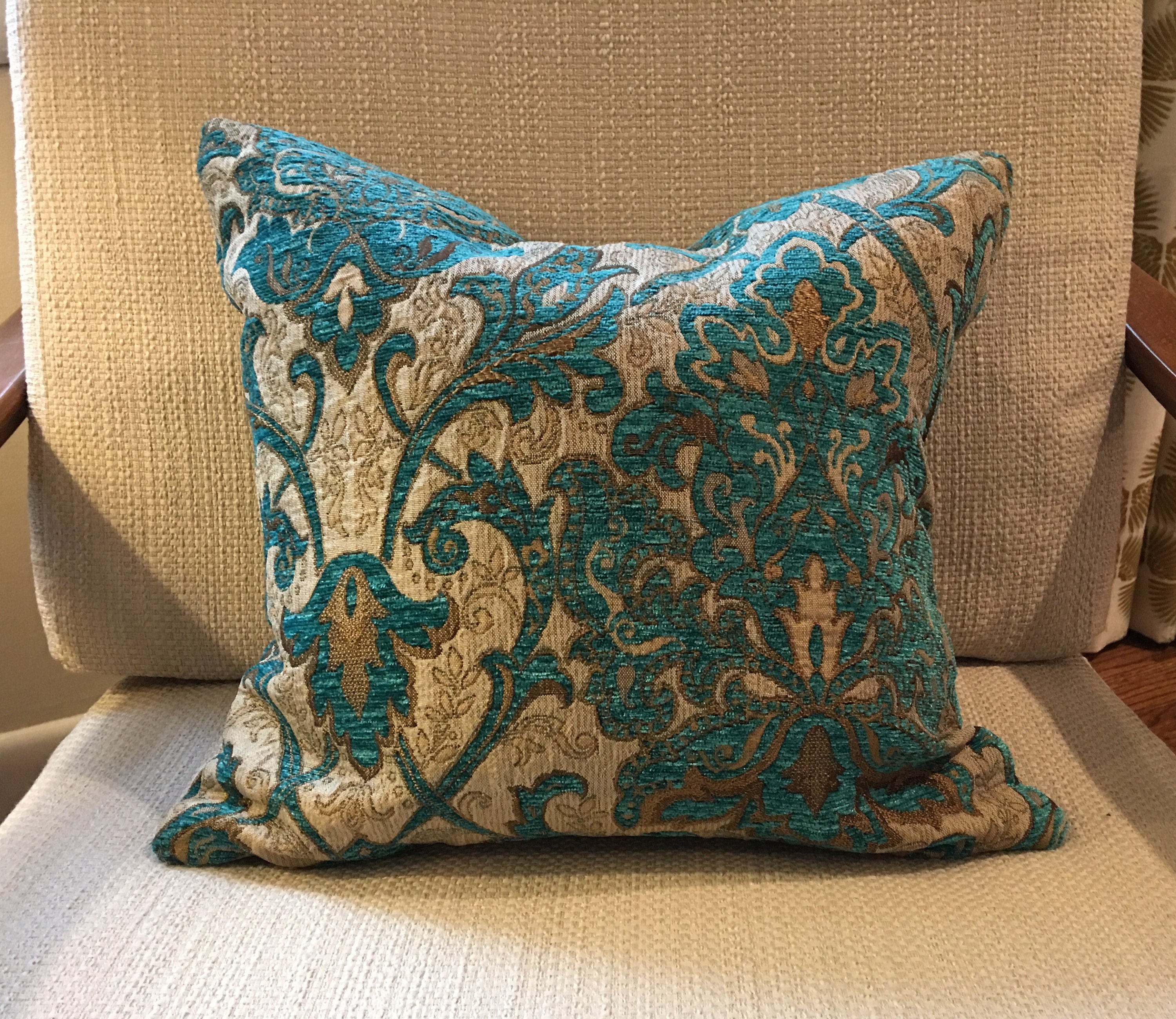 Dotted Chenille Jacquard Pillow Cover - Clearance