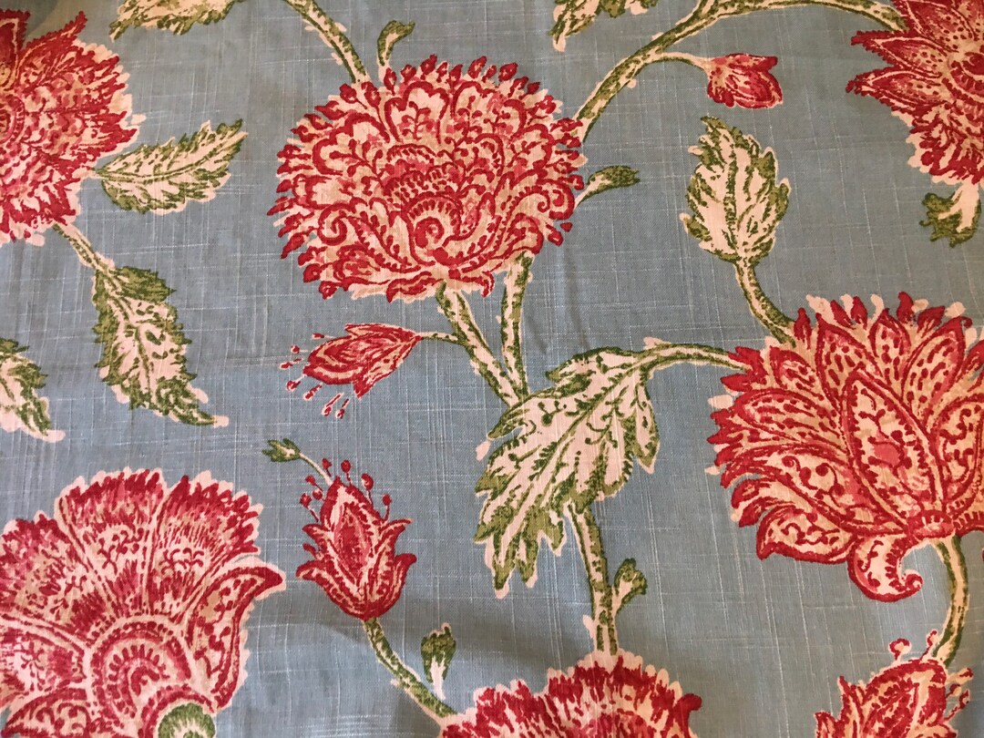 Fundas de almohada con estampado floral en aguamarina, rojo y