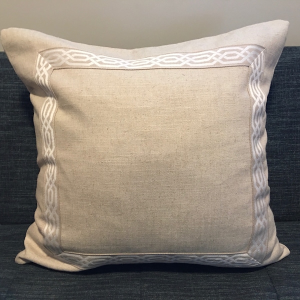 Trim Tape Pillow Etsy