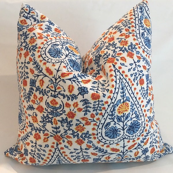 Indigo Pillow Cover Etsy