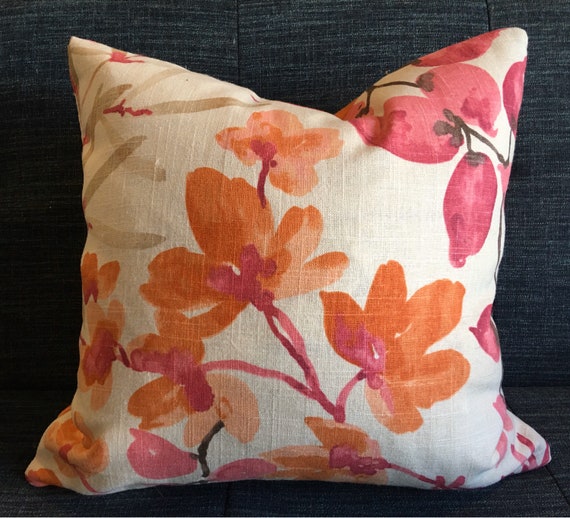 Pink and orange pillow new arrivals