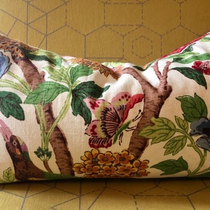 Red, Blue and Green Floral Pillow Covers / Designer Richloom Whipporwhill  Fabric / Handmade Home Decor Accent Pillows