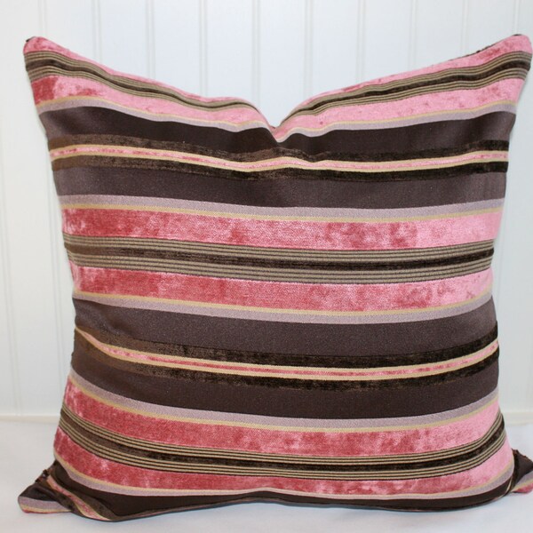 Pink Brown Pillow Etsy