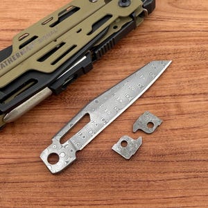 Premium 67-Layer VG10 Core Damascus Steel Replacement Blade for Leatherman Signal