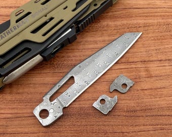 Premium 67-Layer VG10 Core Damascus Steel Replacement Blade for Leatherman Signal