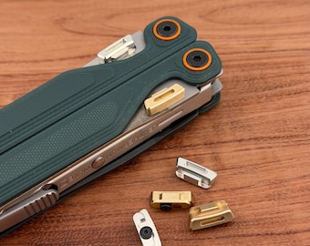 Thumb Grip Button for Leatherman Wave Alfa | Aluminum Brass Upgrade