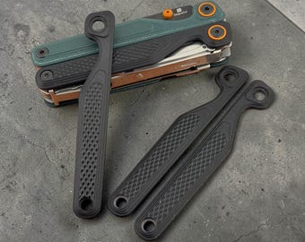 Custom Leatherman Wave Alfa Scales | Black Diamond Texture G10 Handles