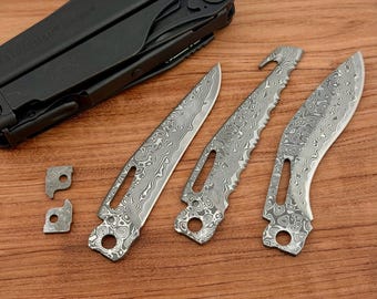 Premium 67-Layer VG10 Core Damascus Steel Replacement Blade for Leatherman Surge