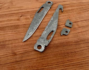 Premium 67-Layer VG10 Core Damascus Steel Replacement Blade for Leatherman Charge TTI / Wave / Signal / Wave Plus / Wave Alpha